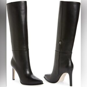 PAIGE Black Leather Hannah Knee High Boots!!